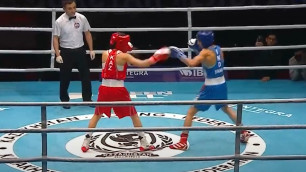 Разгромом завершился первый бой Казахстана за финал турнира по боксу