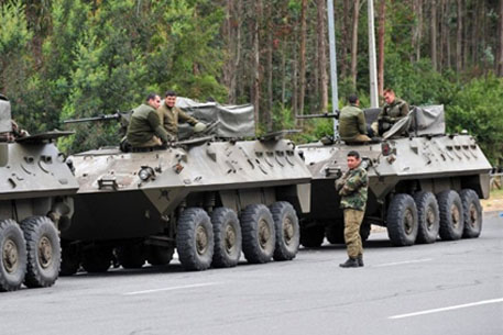 Военный патруль в Консепсьоне. Фото <a >©AFP</a>