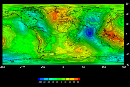 Спутник GOCE составил гравитационную карту Земли