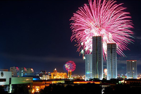 Астана встретила новый 2010 год