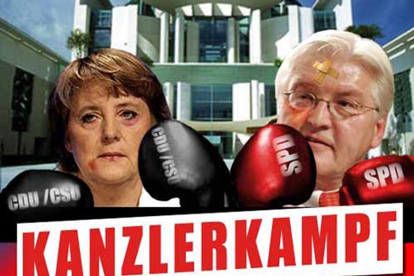 В интернете появилась игра "Меркель против Штайнмайера"