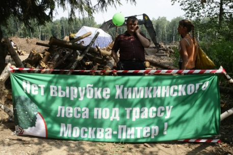 Экологи добились приостановки вырубки Химкинского леса