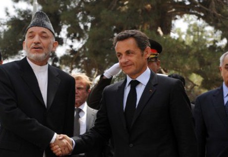 Саркози неожиданно прибыл в Афганистан