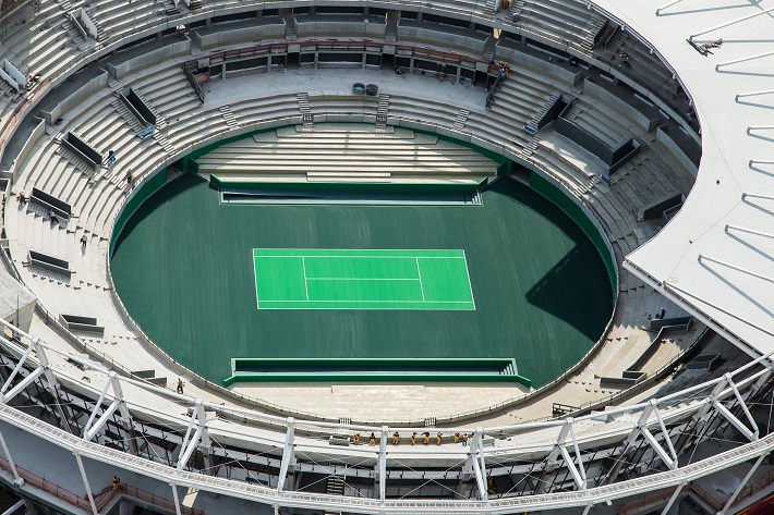 Центральный корт теннисного турнира в РИО