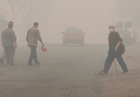 На Екатеринбург опустился смог от лесных пожаров