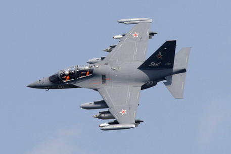В Липецке упал самолет ВВС России Як-130