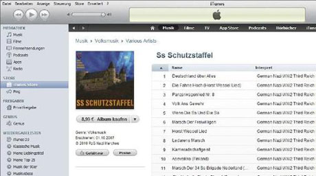 Нацистские песни удалили из iTunes