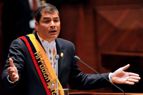 У президента Эквадора заподозрили свиной грипп