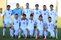 Фото с товарищеского матча Казахстан - Азербайджан
