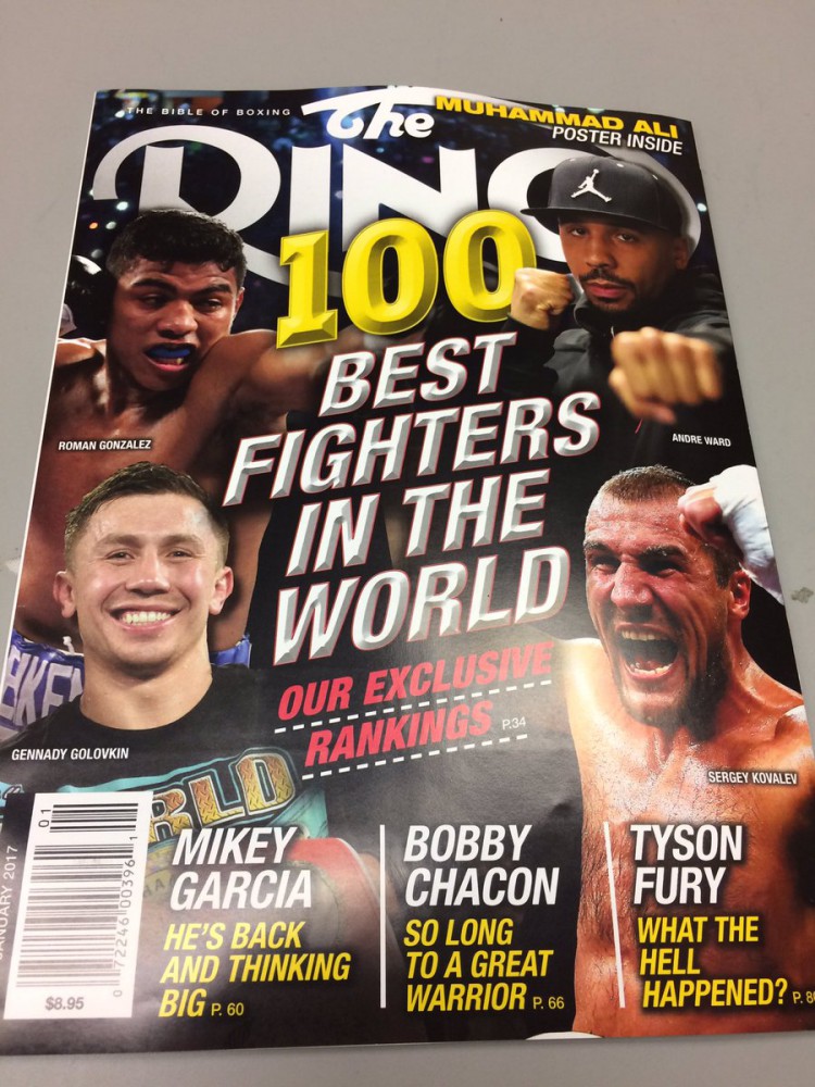 Головкин попал на обложку журнала The Ring о 100 лучших боксерах мира. Фото 1