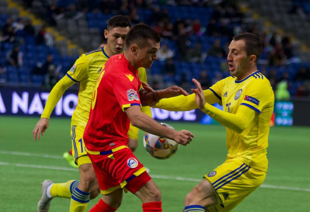 Сборная Казахстана разгромила Андорру в матче с удалением и одержала первую победу в Лиге наций. Фото 2