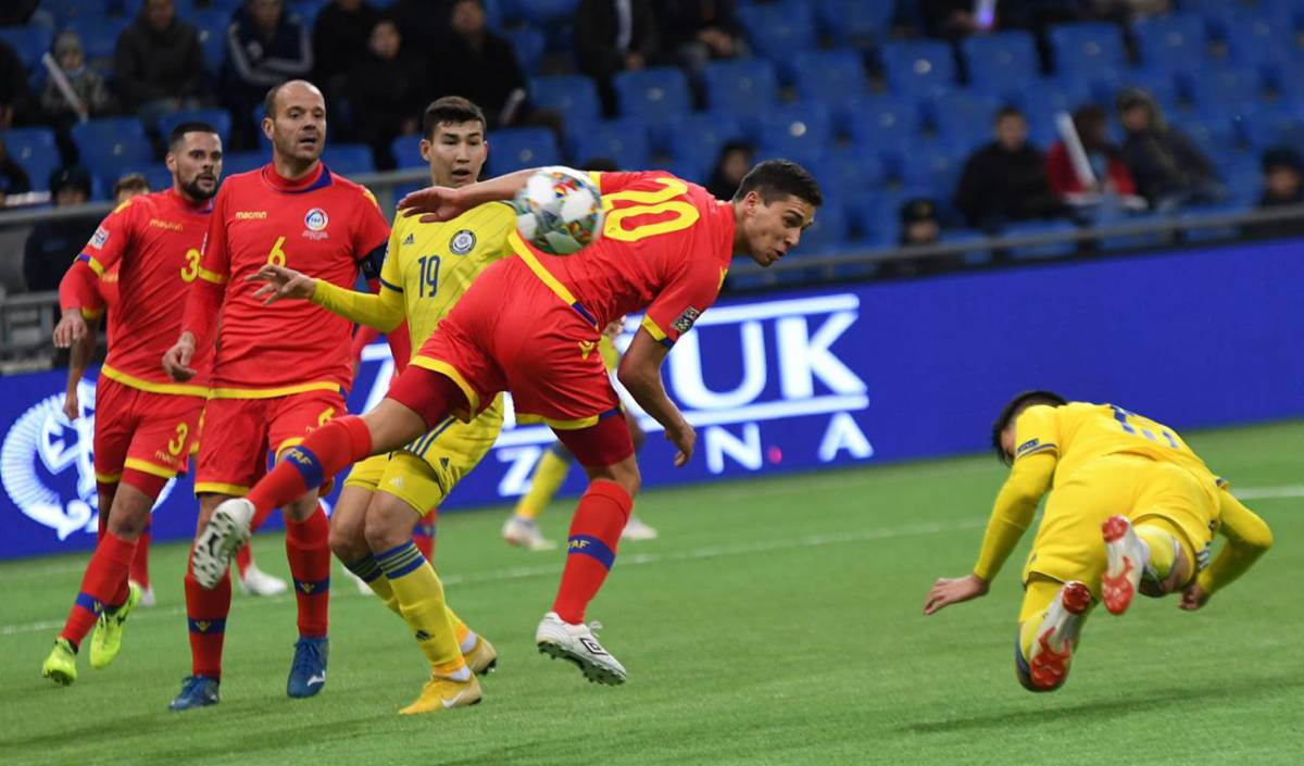 Сборная Казахстана разгромила Андорру в матче с удалением и одержала первую победу в Лиге наций. Фото 8