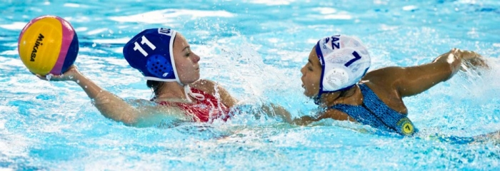 В игре Замира Мырзабекова (№ 7). Фото с сайта asianswimmingfederation