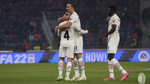 Ибрагимович забил в свои и чужие ворота. "Милан" победил и вышел на первое место