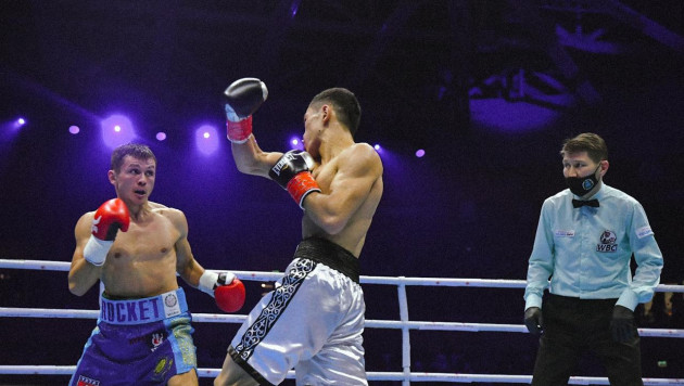 Тяжелейшим нокаутом во 2-м раунде закончился первый за 20 лет бой за титул чемпиона Казахстана