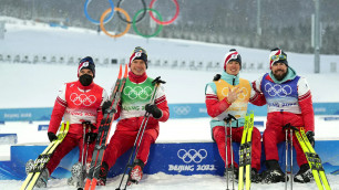 Российские лыжники впервые в истории сделали золотой дубль на Олимпиаде