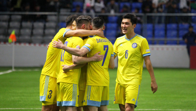 Сборная Казахстана забила третий мяч в Лиге наций