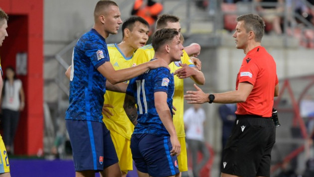 Сборная Словакии после сенсационного поражения от Казахстана вырвала победу в матче Лиги наций