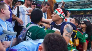 Болельщики сборных Аргентины и Мексики подрались во время матча ЧМ-2022 (Видео)