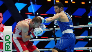 Казахстанский боксер оценил бой на ЧМ-2023 перед финалом с казахом из Китая