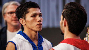 Казахстанские боксеры провели битву взглядов перед финалом ЧМ-2023