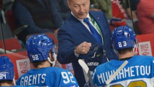 В сети появилось патриотичное видео из победной раздевалки Казахстана после камбека на ЧМ по хоккею