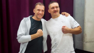 Шевченко отреагировал на победу Усика нокаутом в титульном бою