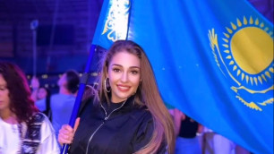 Ангелина Лукас подняла флаг Казахстана на 70-тысячном стадионе