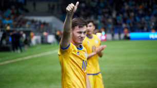 УЕФА номинировал гол восходящей звезды сборной Казахстана в ворота Северной Ирландии