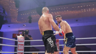 Нокаутом закончился титульный бой боксера из Казахстана