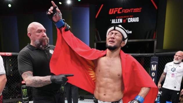 Первый кыргыз в истории UFC дебютировал с досрочной победы в весе Рахмонова