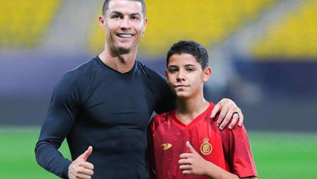 Сын Роналду забил победный гол и отпраздновал в стиле отца