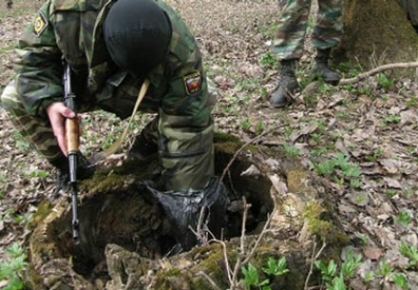 В Баксанском районе Кабардино-Балкарии в лесополосе обнаружен схрон с боеприпасами
