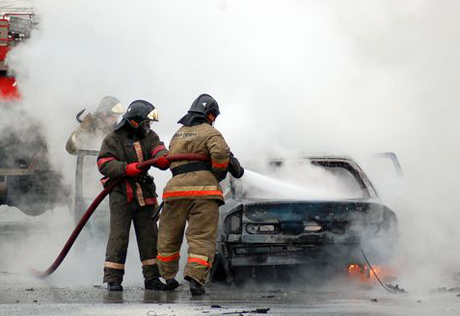 В Акмолинской области сотрудник колонии заживо сгорел в автомобиле