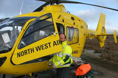 В Британии разбился вертолет скорой помощи