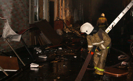 При пожаре в Кокшетау погибли три человека