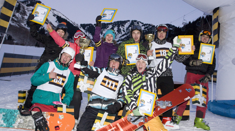 Склоны "Ак-Булака" приняли соревнования по ски-бордер кроссу