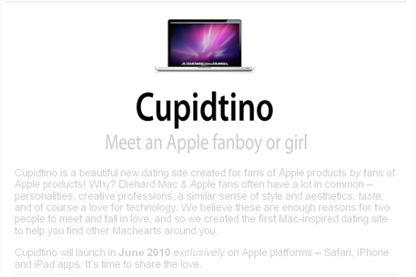 Для почитателей продукции Apple создали сайт знакомств