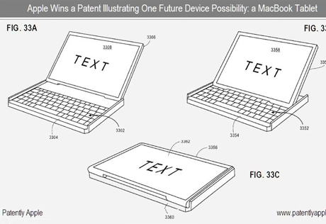 Apple запатентовала гибрид iPad и ноутбука MacBook