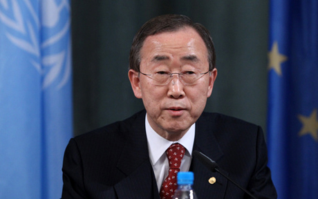 Генсекретарь ООН Пан Ги Мун призвал власти Ливии прекратить кровопролитие