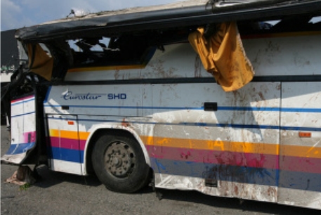 Задержали водителя разбившегося под Новосибирском автобуса