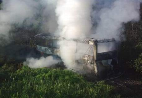 Никто не выжил при столкновении Volvo и автобуса в Тверской области