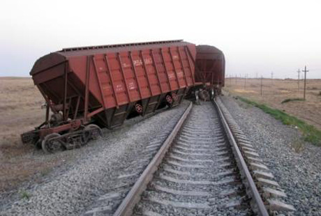 В Акмолинской области устранены последствия железнодорожной аварии 