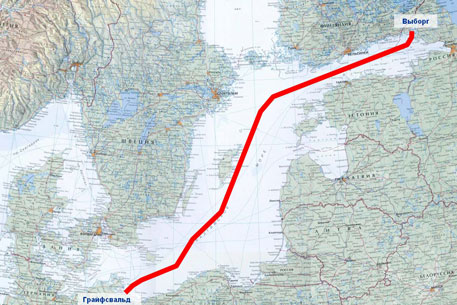 "Северный поток" проложат в территориальных водах Швеции