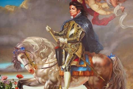 Представили ранее неизвестный портрет Майкла Джексона на коне