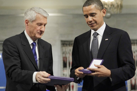 Обаме вручили Нобелевскую премию мира