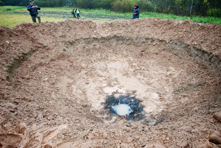 Упавший в Латвии метеорит размером не превышал кулак
