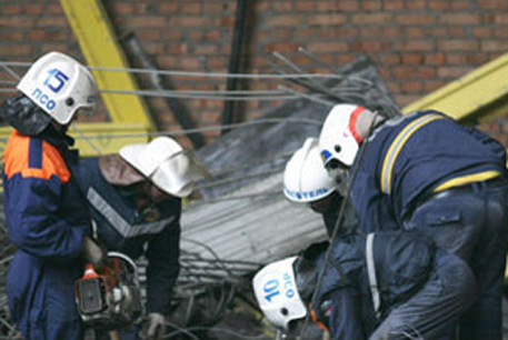 В Москве при обрушении строительных лесов пострадали трое рабочих