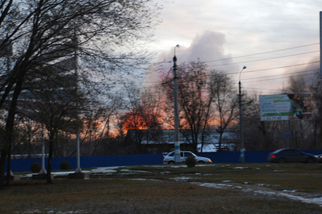 Пожар на военном складе в Ульяновске потушили