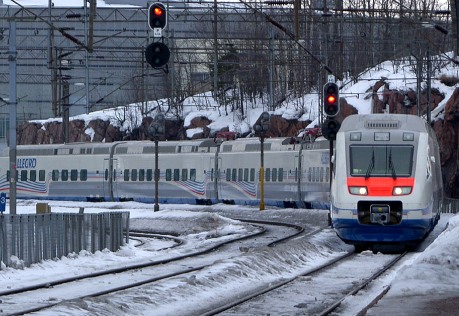Путин запустил поезд Санкт-Петербург - Хельсинки